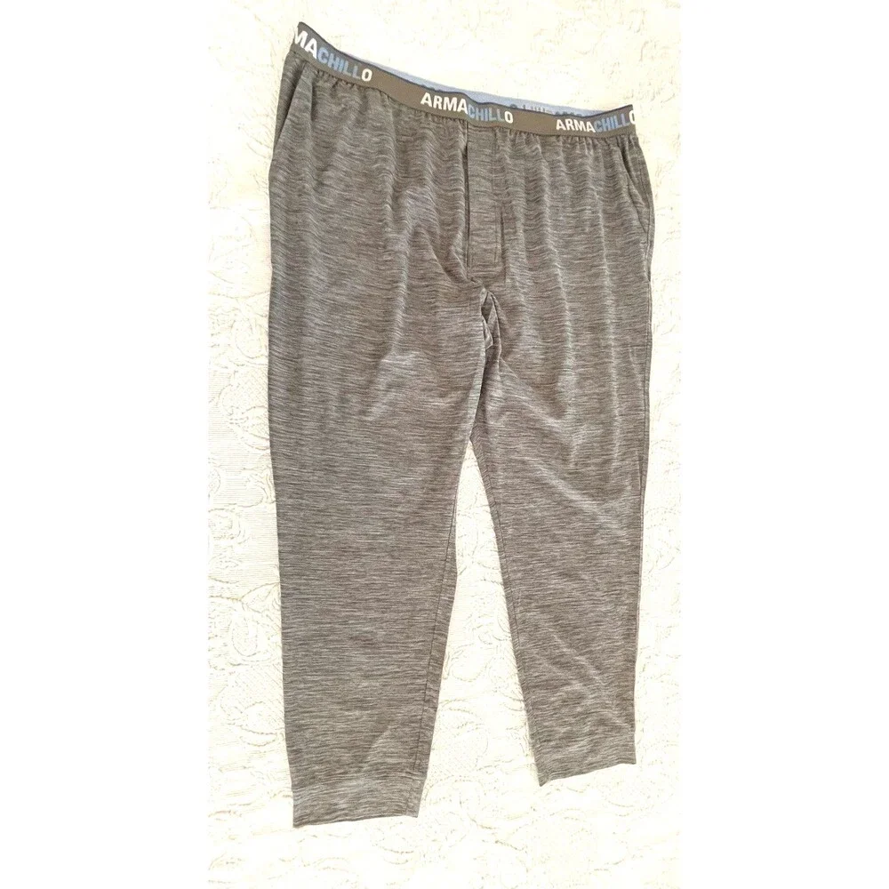 Duluth Trading Armachillo Lounge Jogger Pant Gray Striation Mens 2XL x 29